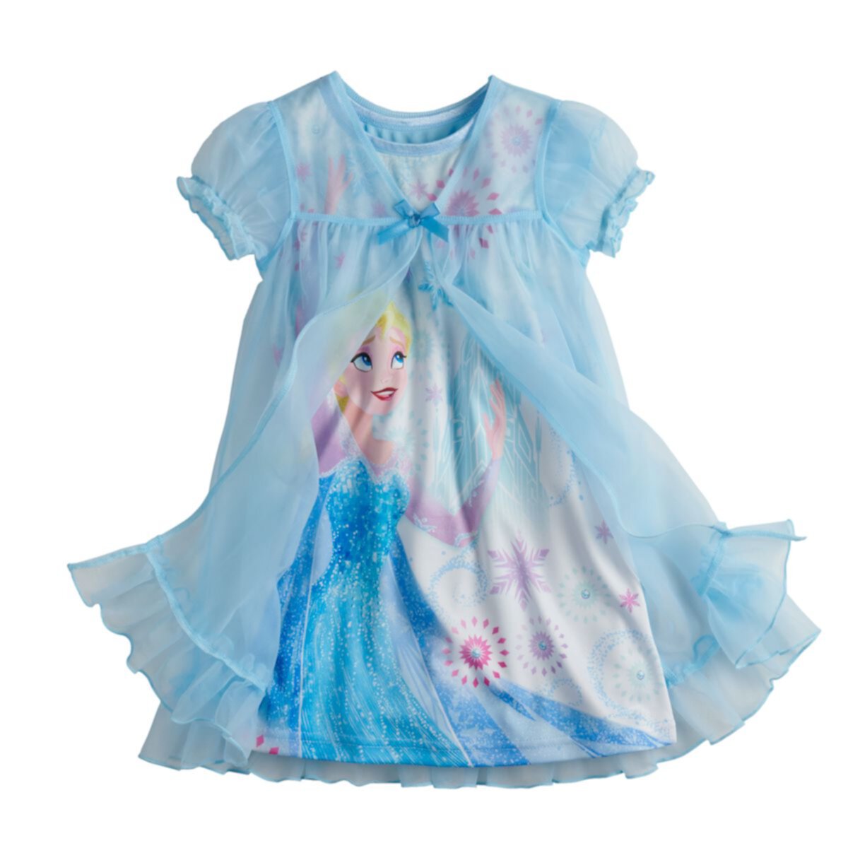 Комплект ночной рубашки и халата для девочек в общежитии Disney's Frozen Elsa Disney