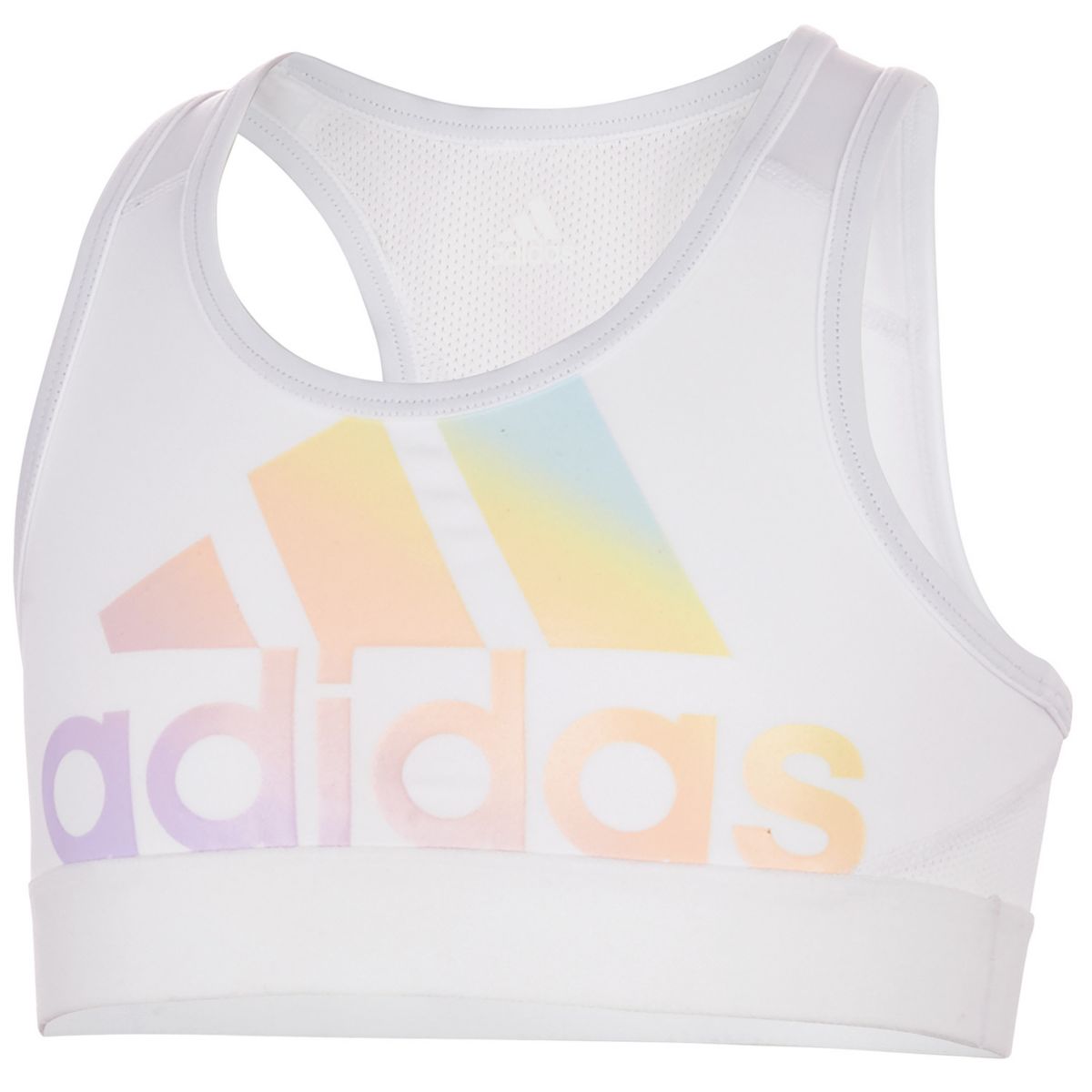 Спортивное бра adidas с радужным логотипом для девочек 7-16 лет Adidas