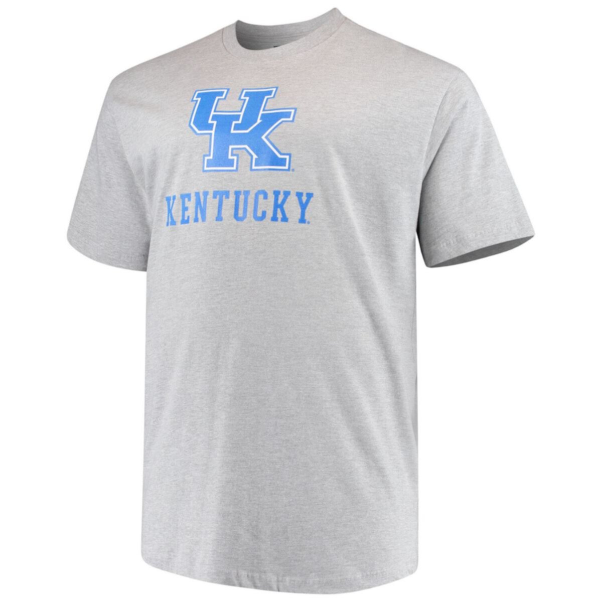 Мужская футболка с коротким рукавом Kentucky Wildcats из меланжевого серого хлопка Unbranded