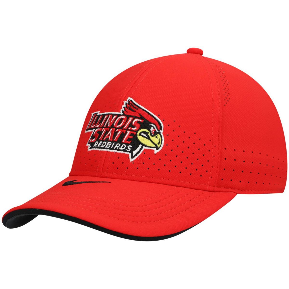 Мужская регулируемая шляпа Nike Red Illinois State Redbirds Team Sideline Coaches Legacy 91 Performance Nike