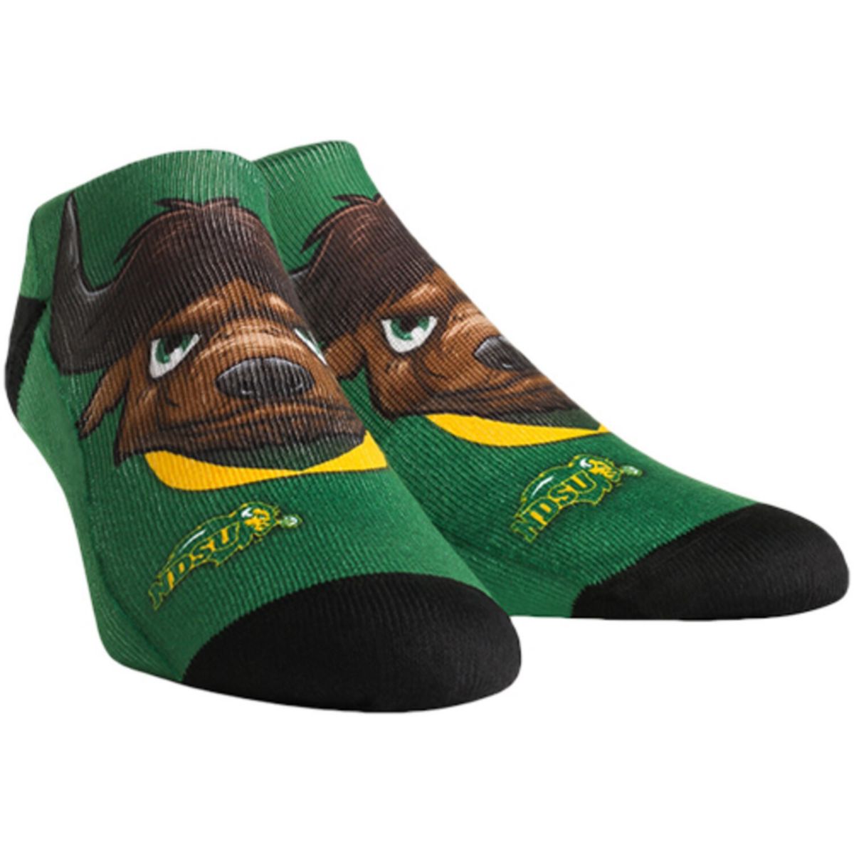 Молодежные низкие носки NDSU Bison Mascot Unbranded