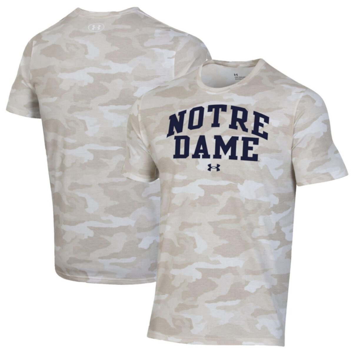 Мужская футболка Under Armour Camo Notre Dame Fighting Irish Neutral Team Under Armour