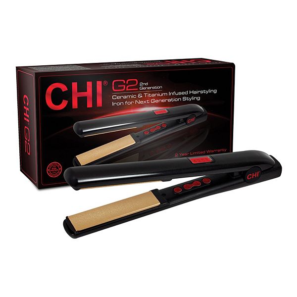 CHI G2 Ceramic & Titanium Infused Hairstying Iron - 1 in. CHI