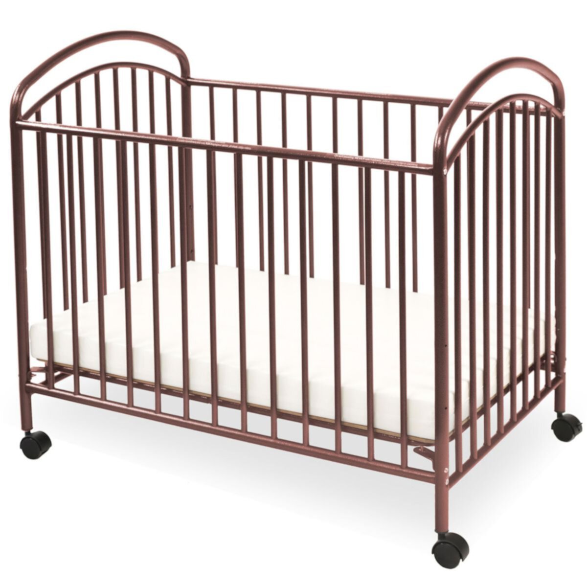 Детские кроватки LA Baby Classic Arched Mini Portable Crib with Mattress LA Baby