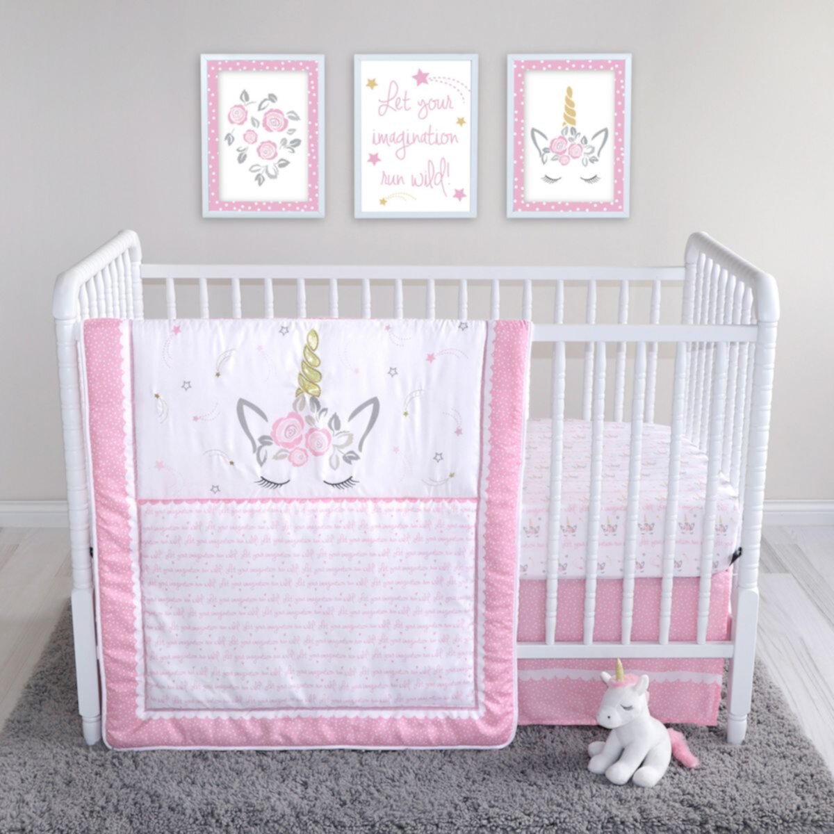 Sammy & Lou Mystical Dreams 4 Piece Crib Bedding Set Sammy & Lou