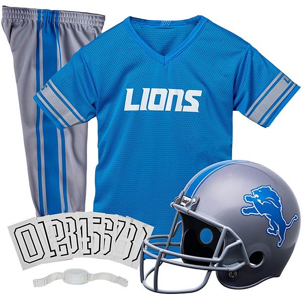 Футбольная форма Franklin Sports Detroit Lions для мальчиков, комплект с шлемом и наклейками Franklin Sports