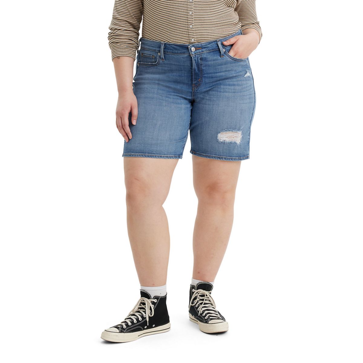 Джинсовые шорты Levi's® больших размеров с манжетами средней длины Levi's®