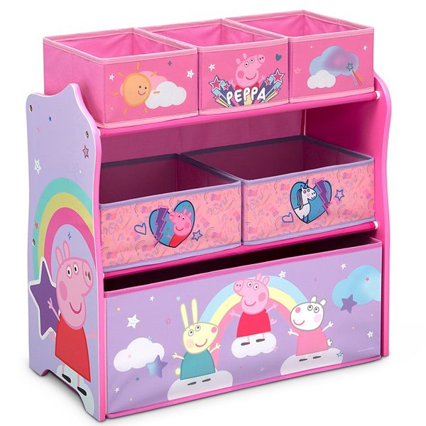 Delta Children Peppa Pig 6-Bin Design and Store Toy Organizer Delta Children