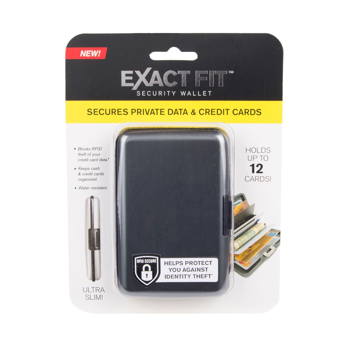 Мужской кошелек Exact Fit с защитой от RFID-меток Exact Fit