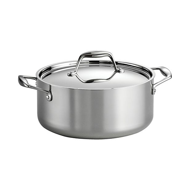 Tramontina Gourmet Tri-Ply Clad из нержавеющей стали, 5 кварт. Жаровня Tramontina