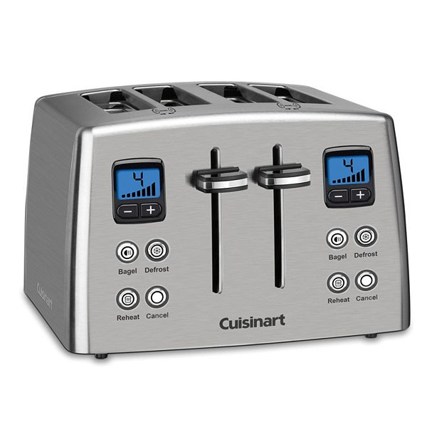 Cuisinart® Металлический тостер с обратным отсчетом на 4 ломтика Cuisinart