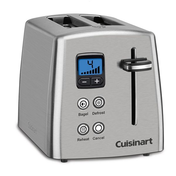 Cuisinart® Металлический тостер обратного отсчета с 2 ломтиками Cuisinart