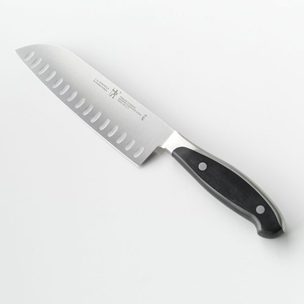 Нож Santoku 18 см с резным лезвием из нержавеющей стали, удобной ручкой, сатиновая отделка Henckels