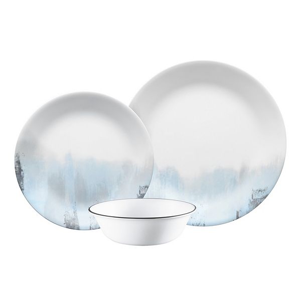 Комплект столовой посуды Tranquil Reflection, 12 предметов, витрел, серого цвета Corelle