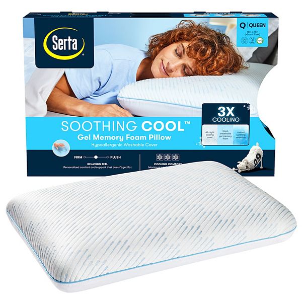 Гелевая подушка с эффектом памяти Serta® Soothing Cool™ Serta