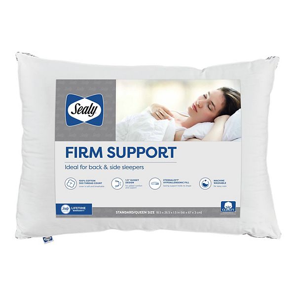 Хлопковая подушка для спины Sealy Firm Support Back / Side Sleeper Sealy