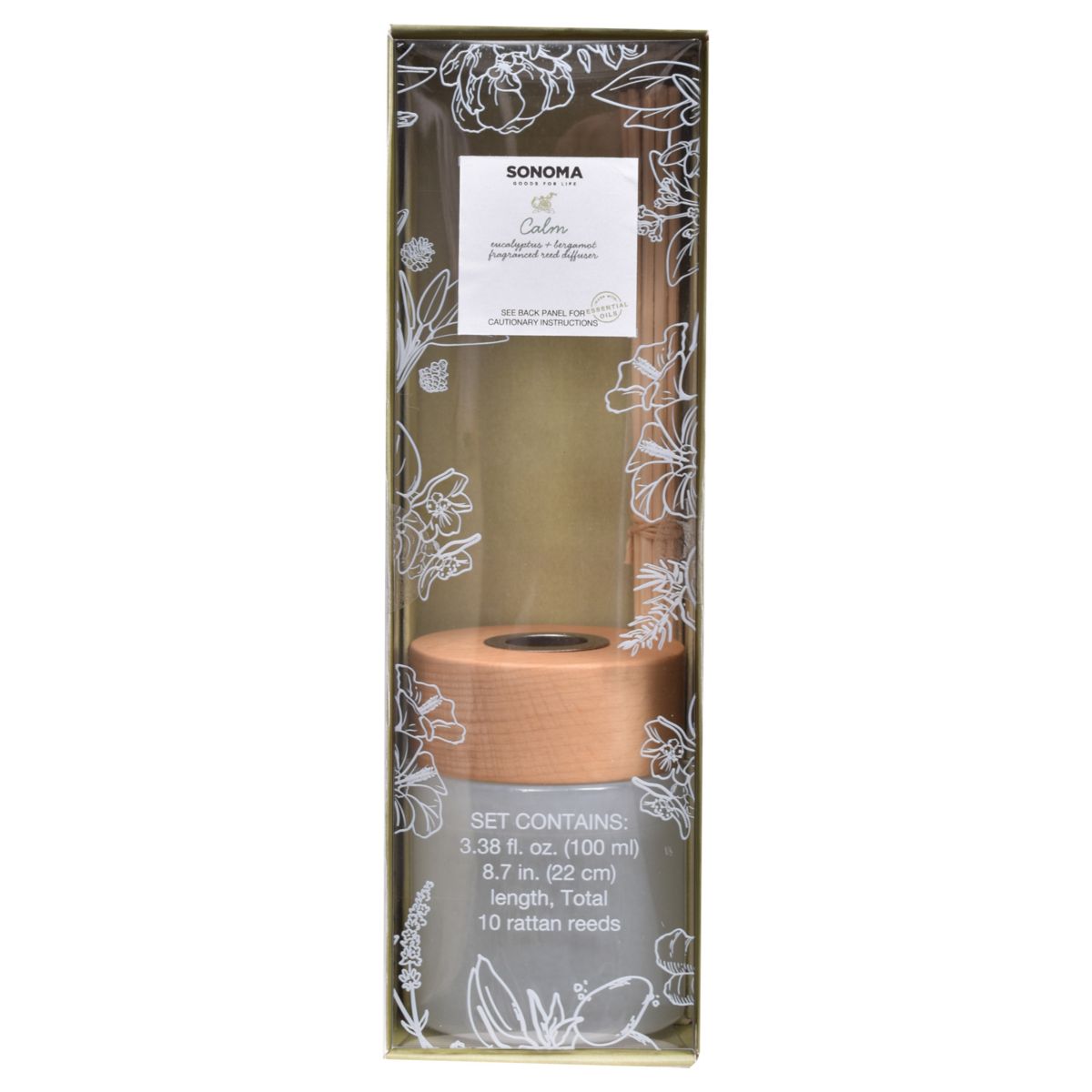 Sonoma Goods For Life® Spa Calm Eucalyptus & Bergamot Reed Диффузор SONOMA