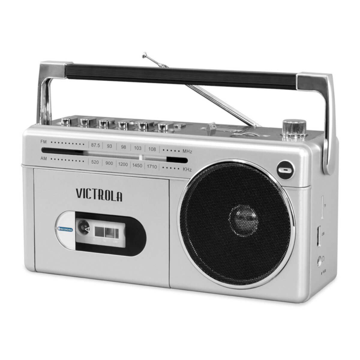 Радиоприемник Victrola Mini Bluetooth AM / FM с кассетным плеером и записывающим устройством Victrola