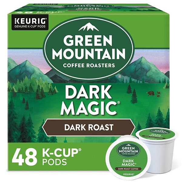 Green Mountain Coffee Dark Magic Coffee, Keurig® K-Cup® Pods, Dark Roast - 48 шт. KEURIG