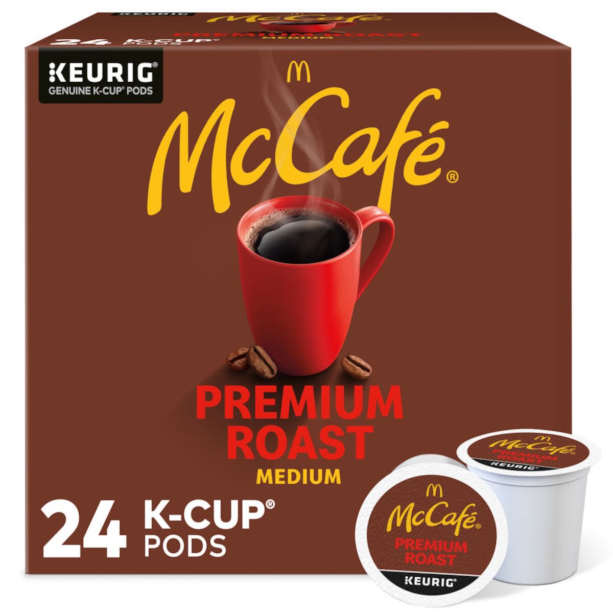 McCafe Premium Roast Coffee, стручки Keurig® K-Cup®, средней обжарки, 24 шт. KEURIG