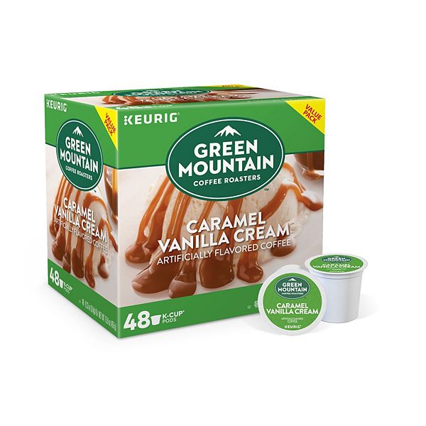 Green Mountain Coffee Caramel Vanilla Cream Coffee, стручки Keurig® K-Cup®, ароматизированный кофе - 48 шт. KEURIG