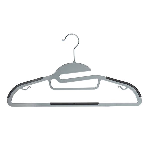 Simplify 8-pack Ultimate Razor Thin S-Shape Collar Saver Nonslip Suit & Shirt Hangers with Tie Bar Simplify