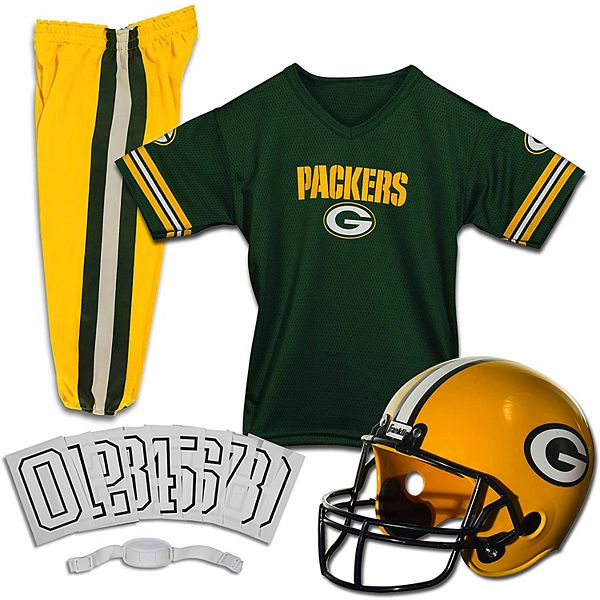 Футбольный комплект для мальчиков Franklin Sports Green Bay Packers с коротким рукавом Franklin Sports