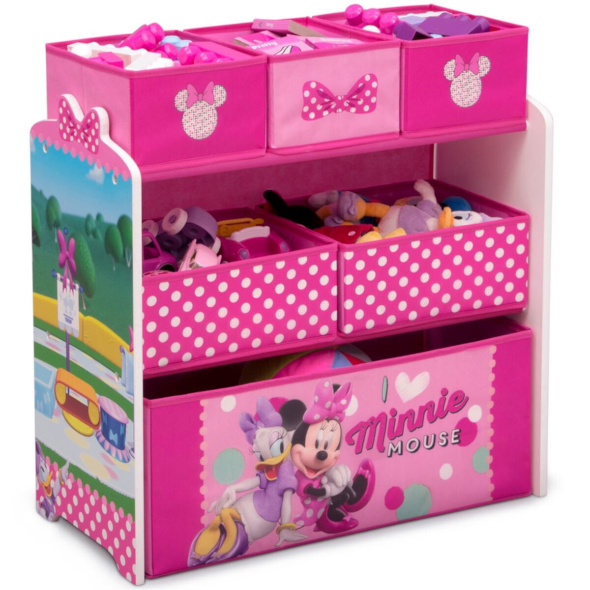 Disney's Minnie Mouse 6-Bin Design and Store Toy Organizer by Delta Children Delta Children