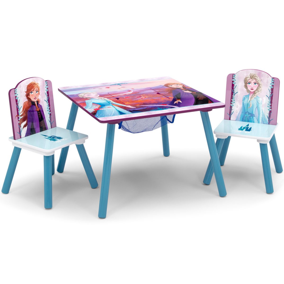 Хранение вещей в детской Delta Children Стол и стулья с хранилищем Disney's Frozen 2 Delta Children