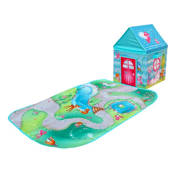 Fun2Give Pop-it-up Enchanted Forest Play Box with Play Mat & Coloring Set Fun2Give