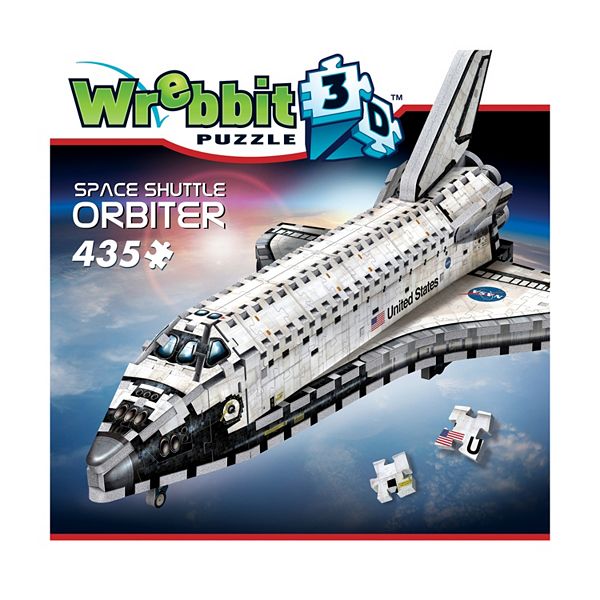 Головоломка Wrebbit 435-картонный космический шаттл Орбитер 3D Wrebbit