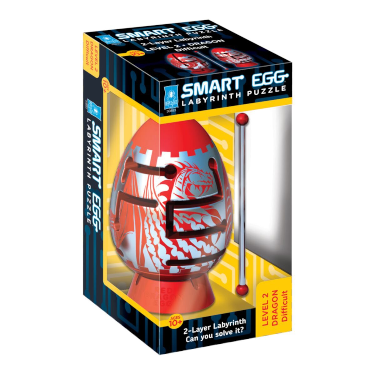 BePuzzled Smart Egg 2-х слойная сложная головоломка лабиринт красного дракона BePuzzled