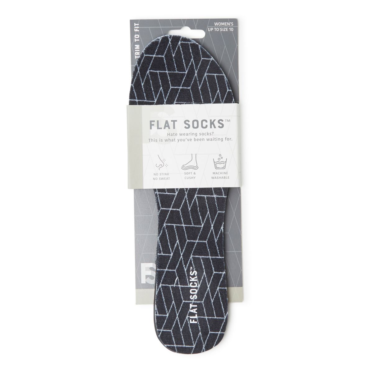 Женские носки на плоской подошве, подкладка для обуви с принтом Flat Socks