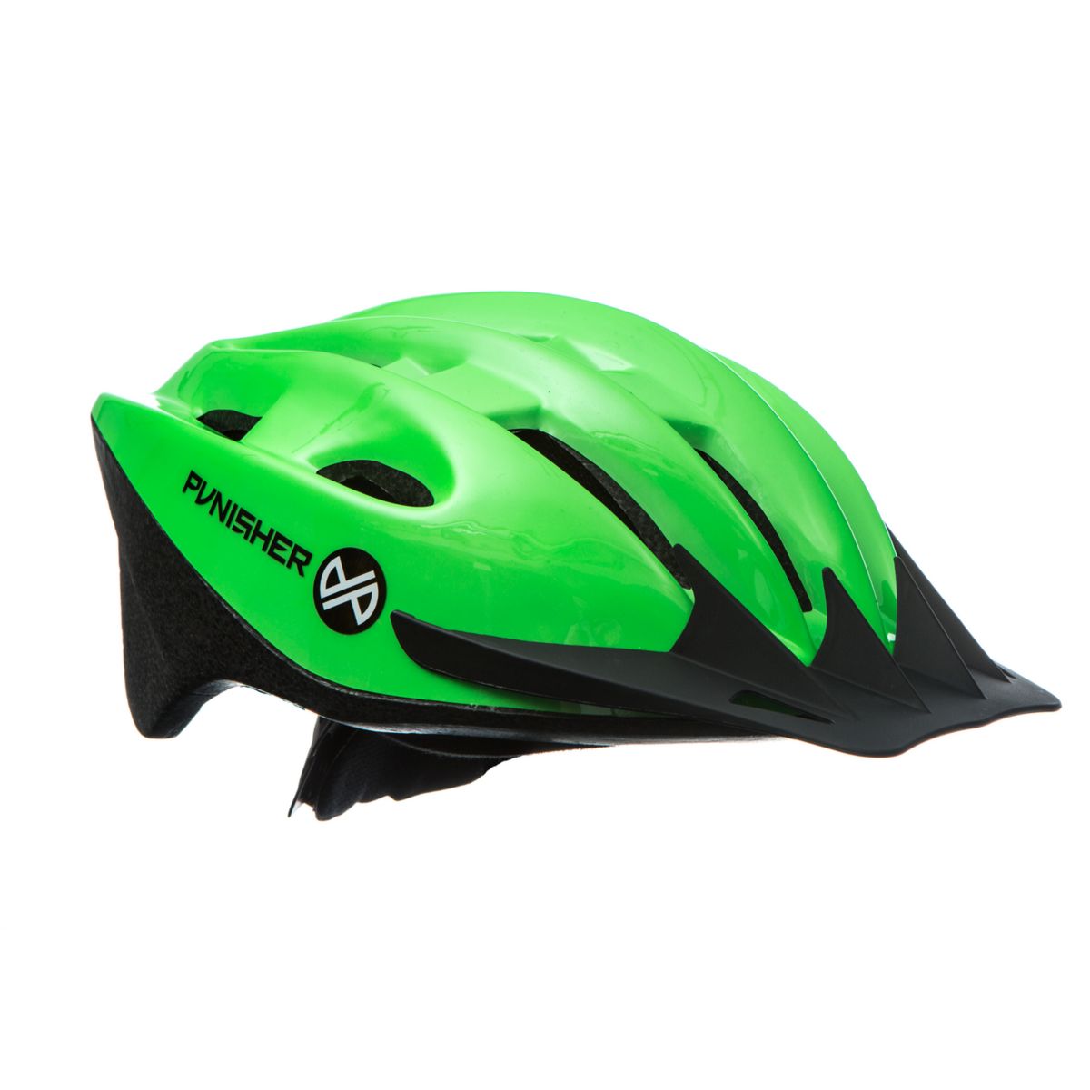 Неоново-зеленый велосипедный шлем для взрослых Punisher Punisher