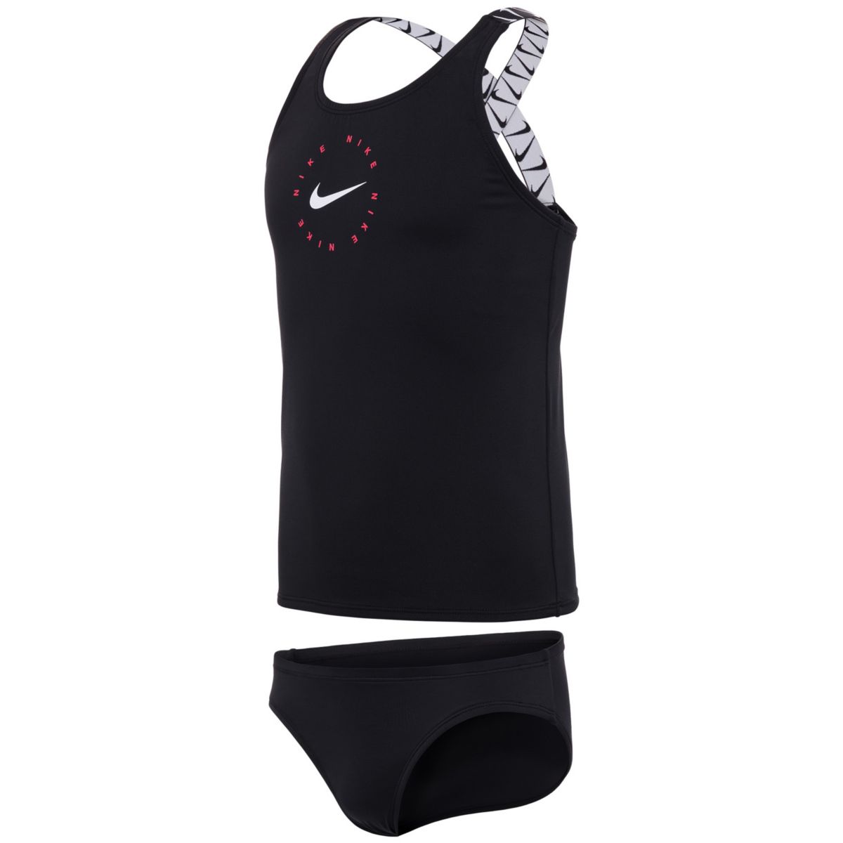 Girls 7-16 Nike Essential Crossback Tankini & Bottoms Swimsuit Set Nike