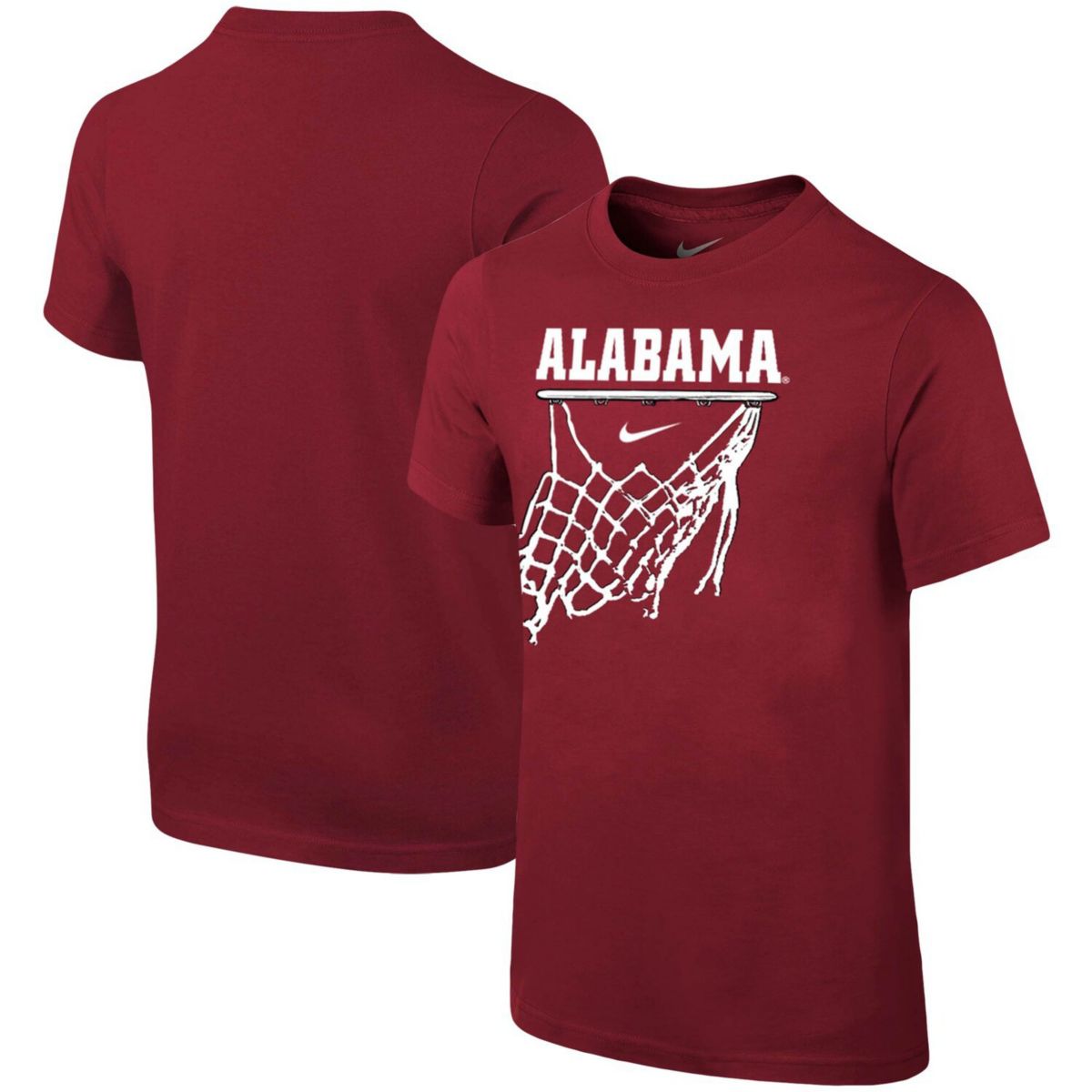 Молодежная баскетбольная футболка Nike Crimson Alabama Crimson Tide Basketball Net Nike
