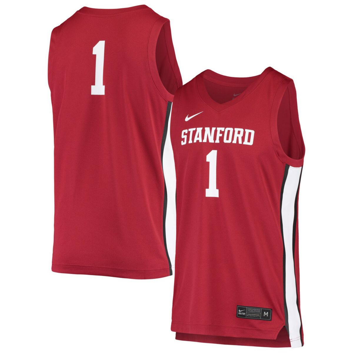 Баскетбольная майка унисекс Nike # 1 Cardinal Stanford Cardinal Replica Nike