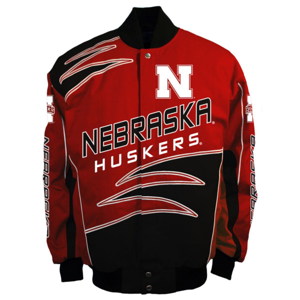 Куртка из твила с короткими рукавами из ткани мужского франчайзинга Nebraska Cornhuskers Shred Franchise Club