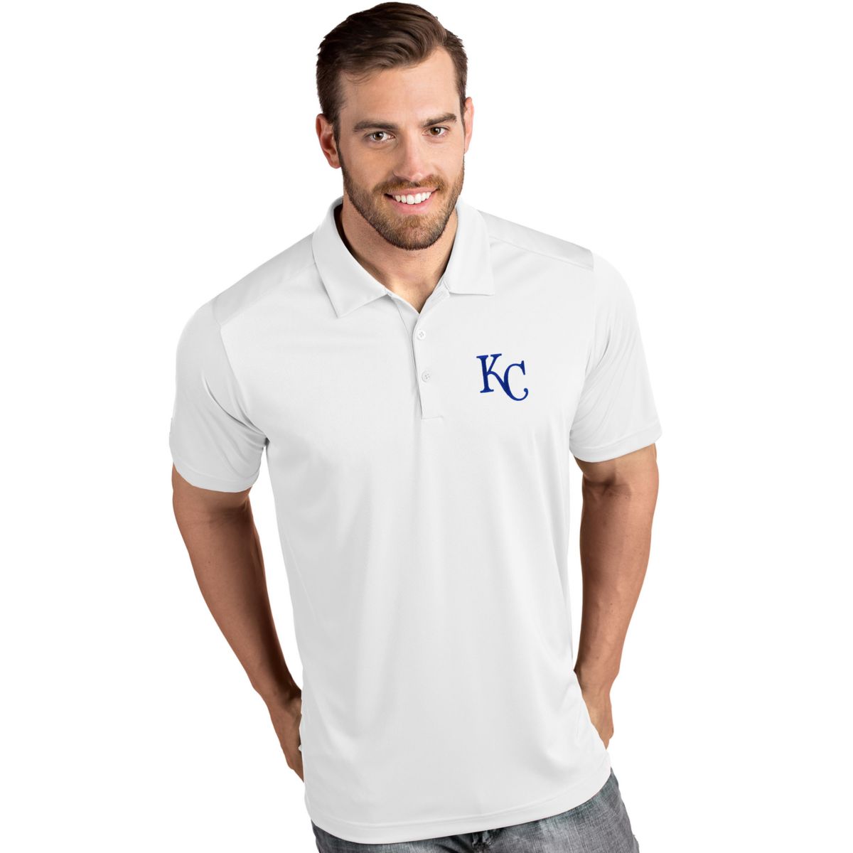 Мужская футболка-поло Antigua Kansas City Royals Tribute Antigua