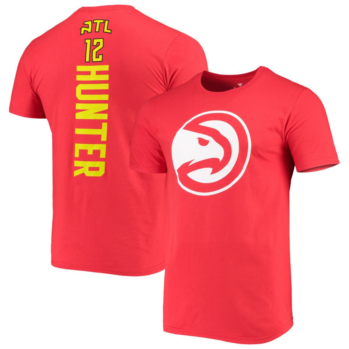 Мужская красная футболка Fanatics с логотипом Atlanta Hawks De'Andre Hunter Fanatics