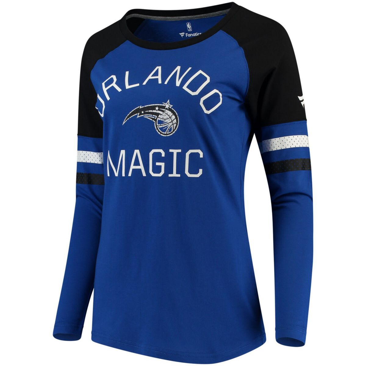 Women's Fanatics Branded Blue/Black Orlando Magic Iconic Long Sleeve T-Shirt Fanatics