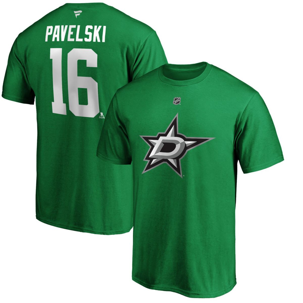 Фанатическая футболка Dallas Stars с именем и номером Джо Павелски, 100% хлопок Fanatics