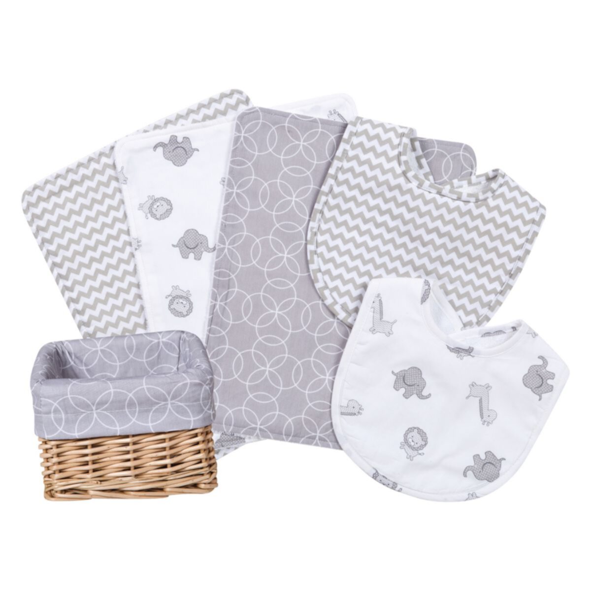 Слюнявчик Trend Lab 7-Pc. Feeding Basket Gift Set Trend Lab