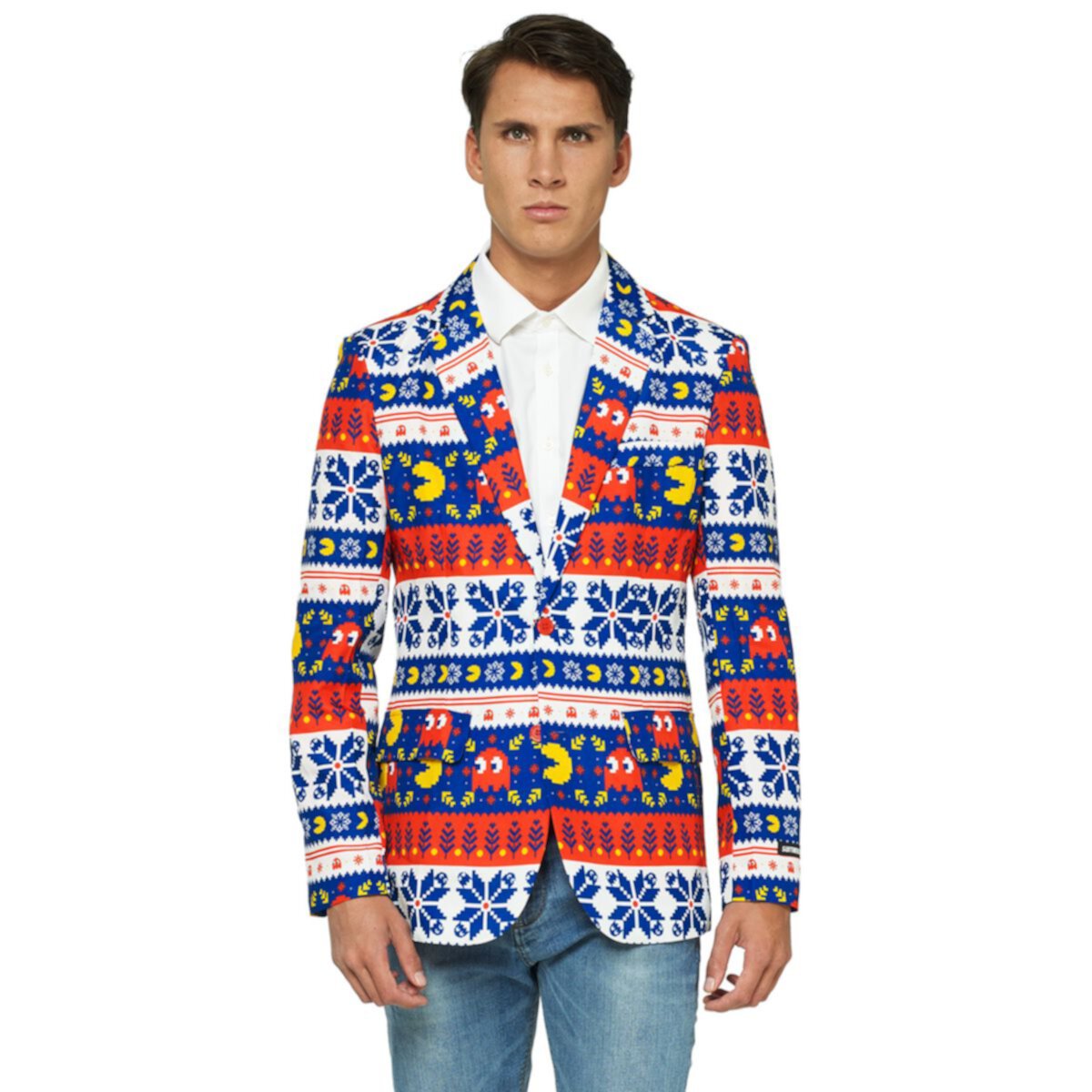 Мужской рождественский пиджак Suitmeister Pac-Man Suitmeister