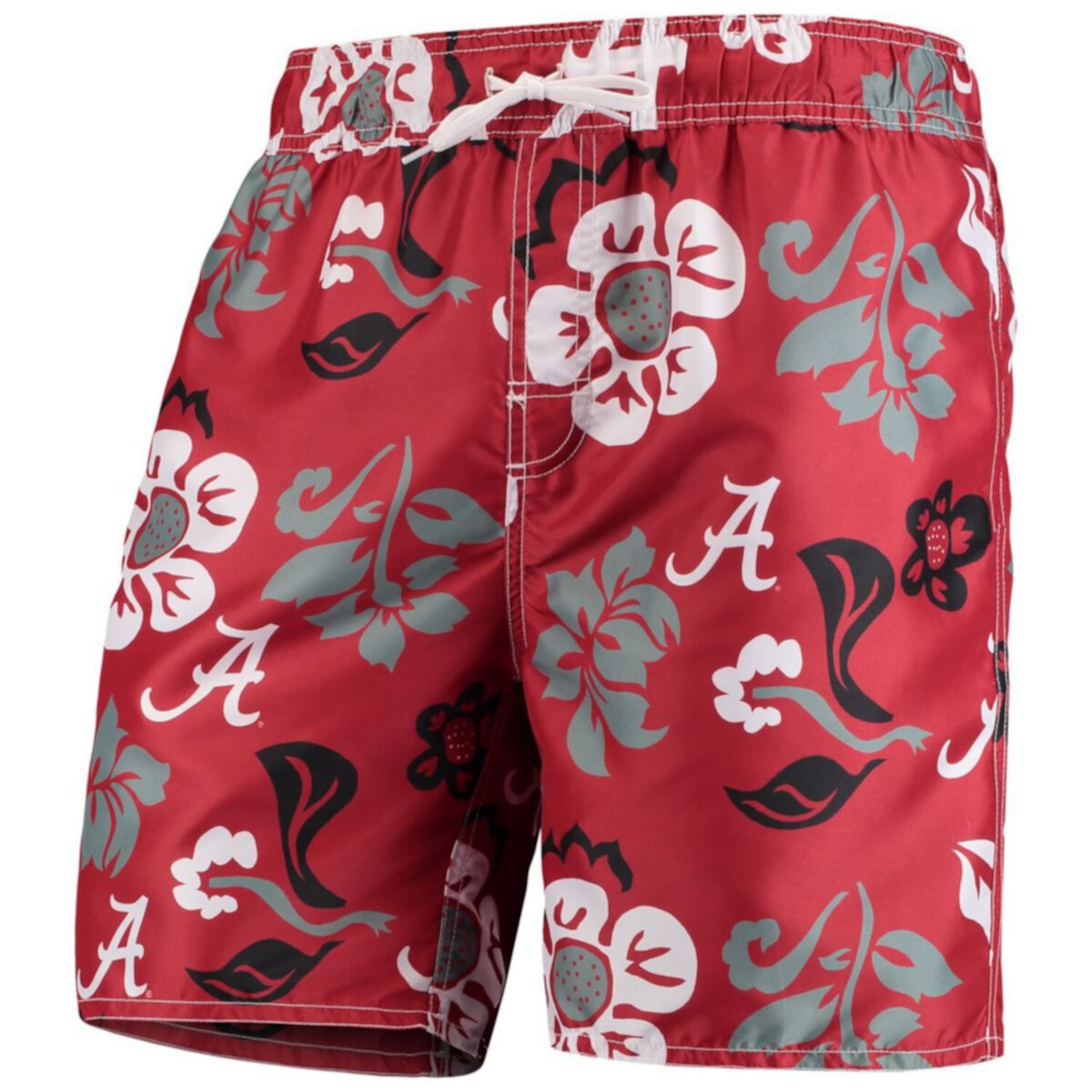 Мужские Шорты для плавания Wes & Willy Crimson Alabama Crimson Tide Floral Volley Wes & Willy