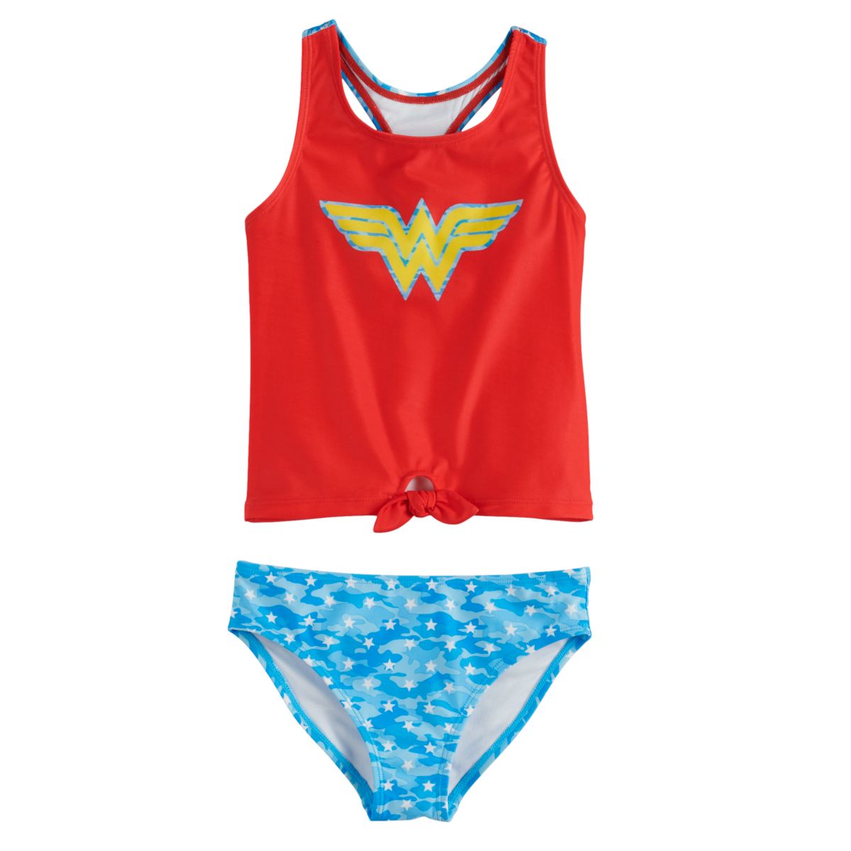 Girls 4-6x Wonder Woman Tankini Swimsuit Licensed Character