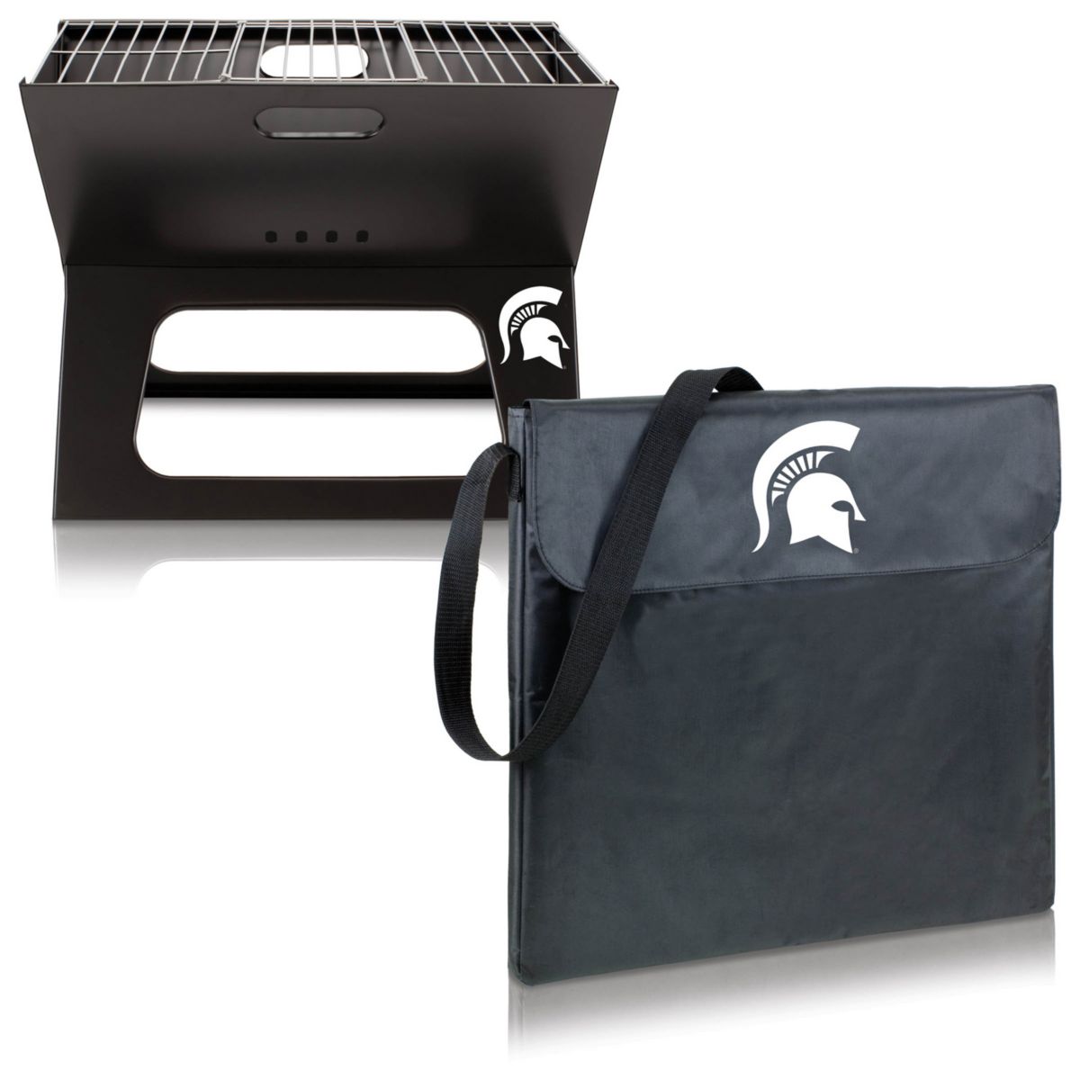 Плита и гриль Picnic Time Michigan State Spartans Portable X-Grill Picnic Time