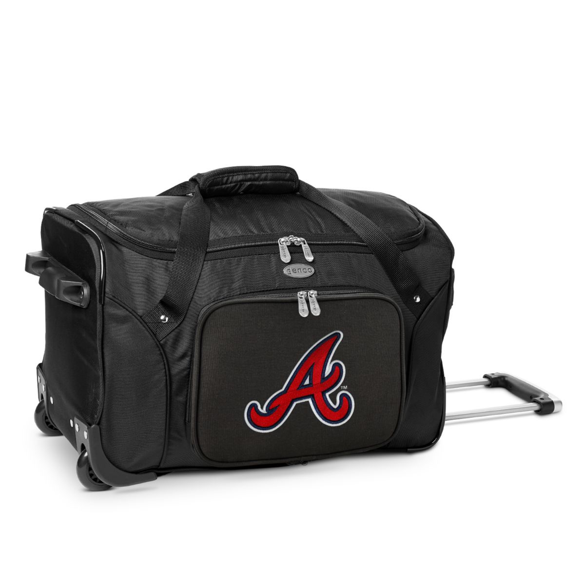 Спортивная сумка Atlanta Braves на колесиках диаметром 22 дюйма MLB