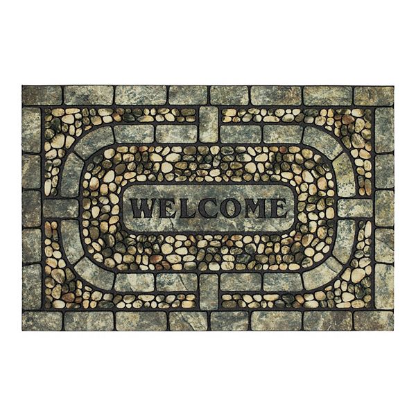 Дверные полотна Mohawk® для дома Welcome Garden Pebbles Коврик — 23 x 35 дюймов Mohawk