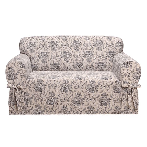 Элегантный съемный чехол для дивана Love Seat из полиэстера, размеры 147 см x 185 см x 99 см Kathy Ireland